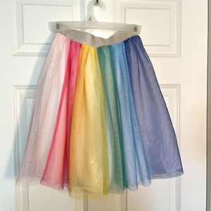 Hanna Andersson Rainbow Tulle Skirt